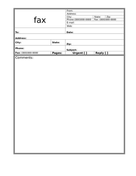 After launching word, simply type the fax cover sheet parts such as name, cc, date and subject. 2020 Fax Cover Sheet Template - Fillable, Printable PDF ...
