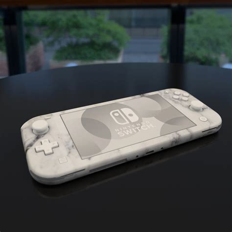 Nintendo Switch Lite Skin White Marble By Marble Collection Decalgirl