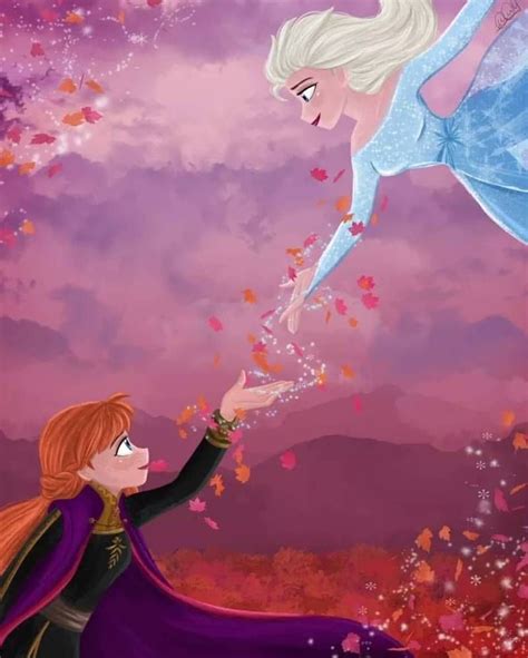 Anna And Elsa 2 Hold Hands Reunited By Princessamulet16 On Deviantart