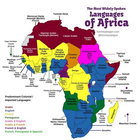 Languages Of Africa Africa Map African Map
