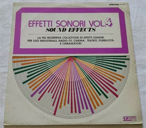 Sound Effects Vol 4 Sound Effects Lp 33 Giri Italy 1974 Star Vsm38565