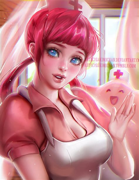 Pokemon Nurse Joy By Sakimichan R Pinkhairart