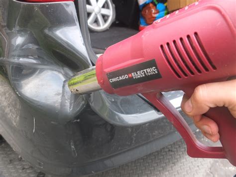 How to remove bumper dent with heat gun | YOUCANIC