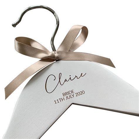 Personalised Engraved Dress Coat Hangers For Wedding Party Etsy