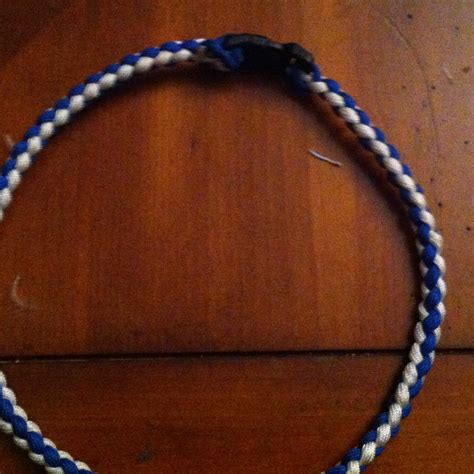 Braiding paracord in this way is fairly common. Paracord 4-strand Round Braid : 4 Steps - Instructables