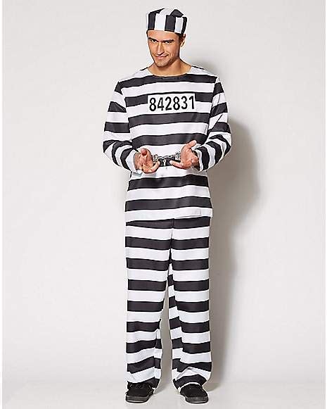 Adult Jailbird Costume Spencers