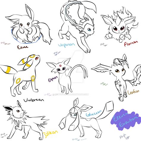 Best Ideas For Coloring Eeveelution Coloring