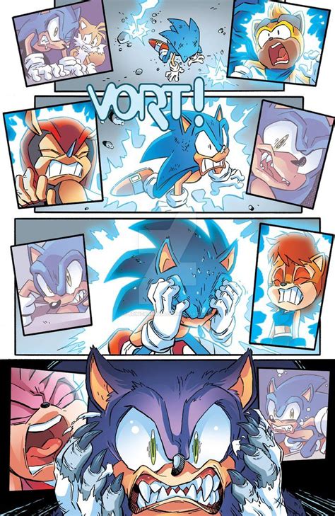 How Sonic Became Werehog In Archie Comics By Sonicxamy135 Sonic Unleashed Sonic Heroes Sonic