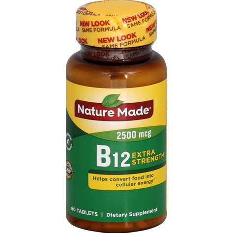 Buy Nature Made Extra Strength Vitamin B12 2500 Mcg Tablets 60 Count