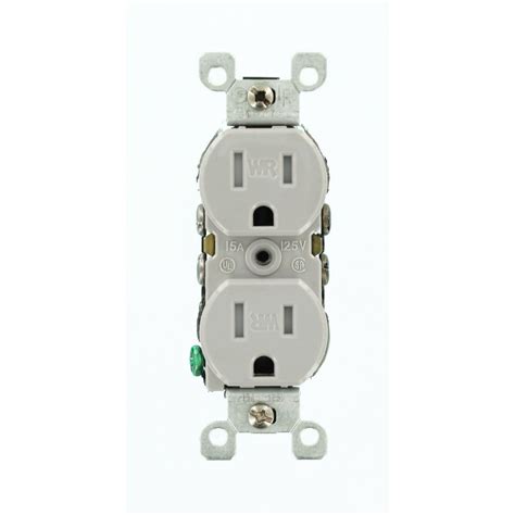 Tamper resistant decorator duplex receptacle. Leviton 2-Pole Residential Grade Weather and Tamper ...