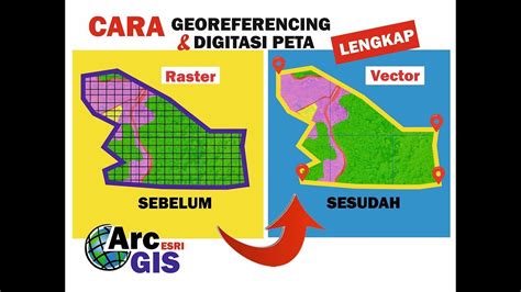 CARA MUDAH GEOREFERENCING DAN DIGITASI PETA DENGAN ArcGIS YouTube