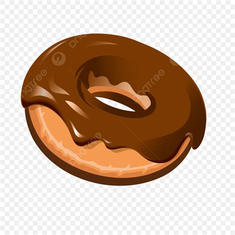 Chocolate Donuts Clipart Transparent Background Cartoon Vector