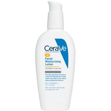 Cerave moisturizing lotion comes in a bottle and is a thinner consistency. CeraVe AM Facial Moisturizing Lotion SPF 30 reviews in ...