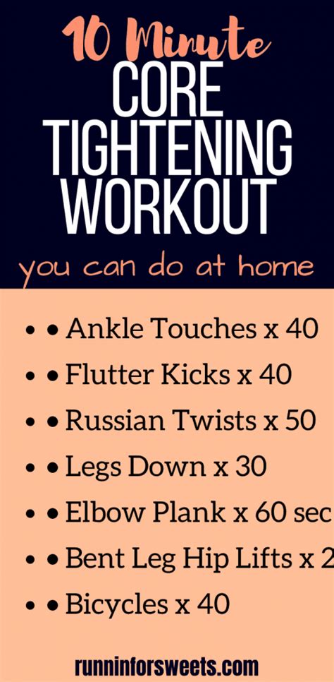 10 Minute Core Tightening Workout 7 Exercises To Tone Your Core