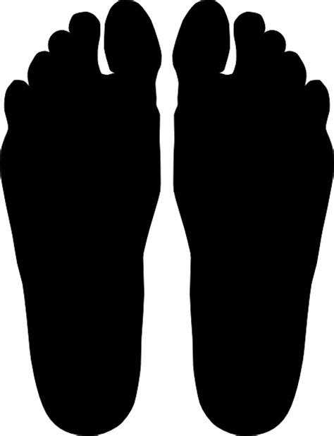 Feet Silhouette Clip Art At Vector Clip Art Online Royalty