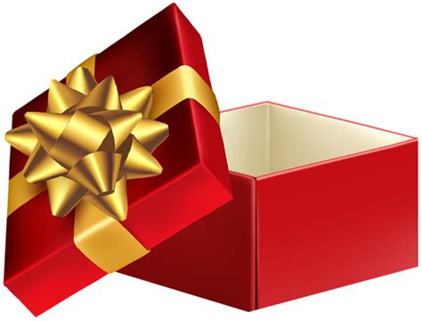 Подарок открытая коробка Png
