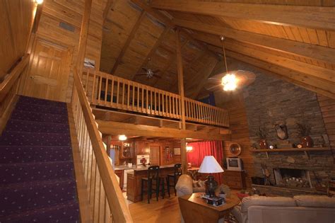 This cabin in broken bow sits on wild blue yonder is a two bedroom cabin with a separate studio, connected by a back deck. small cabins with lofts | Dahlonega Cabins - A Gold ...