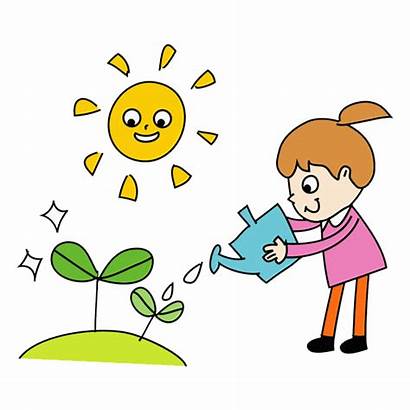 Clipart Helpful Plant Happy Clip Happiness Cartoon
