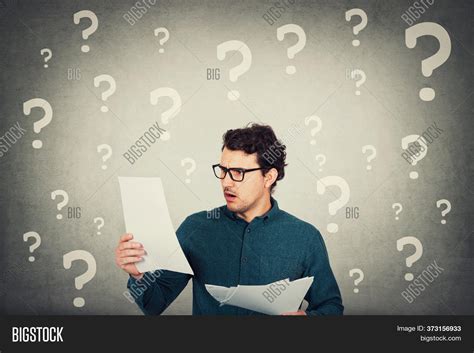 Perplexed Man Looking Image And Photo Free Trial Bigstock