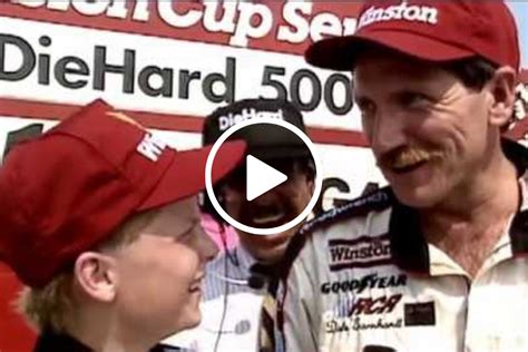 A Young Dale Earnhardt Jr Interviewing His Dad Is A Wholesome Nascar