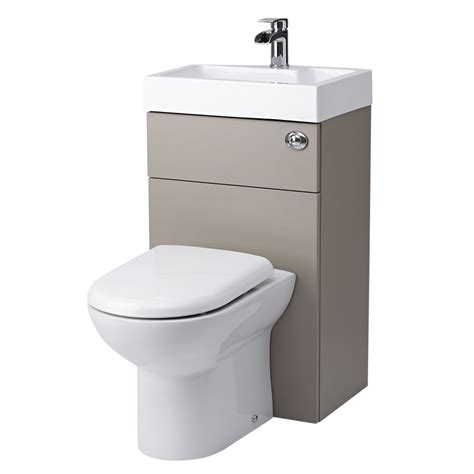 Milano 2 In 1 Toilet And Basin Combination Unit Stone Grey