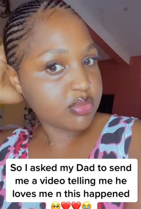 Lady Asks Her Dad To Send Her A Video Of Him Saying He Loves Her And What He Sent Has Netizens