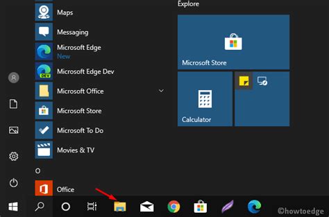 Get File Explorer Start Menu In Windows 10 19h1 Build 18305