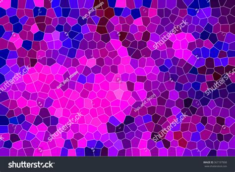 Purple Blue Mosaic Background Mosaic Background Stock Illustration