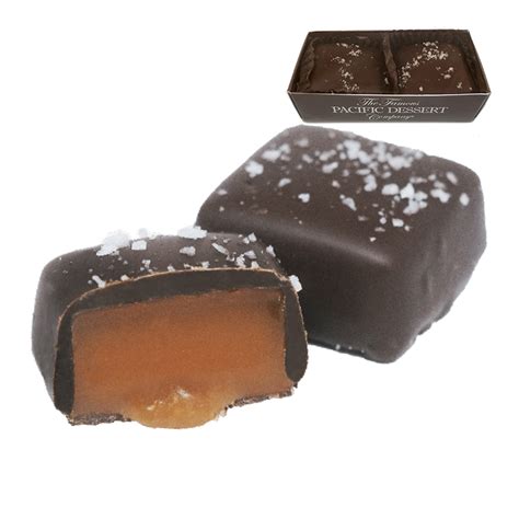 135 Oz Dark Chocolate Salted Caramels World Wide Gourmet Foods