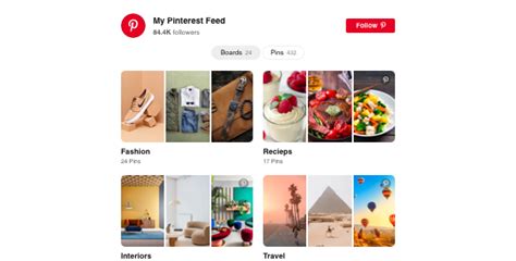 Pinterest widget — Embed Pinterest Board on Website (free ...