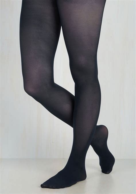 Layer It On Tights In Midnight Blue Mod Retro Vintage Tights Blue Tights