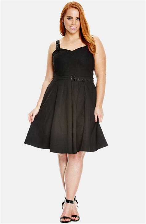 City Chic Buckle Up Sleeveless Fit And Flare Sundress Plus Size Nordstrom