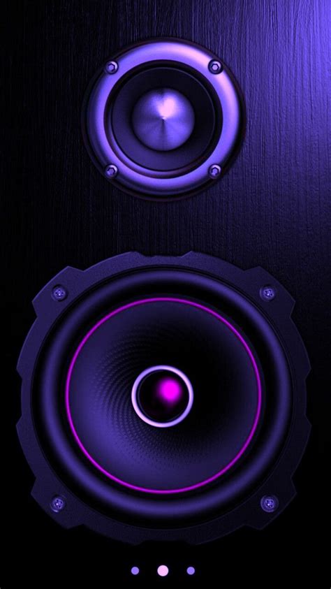 Purple Neon Speaker Wallpaper Music Wallpaper Hd Speaker Wallpaper