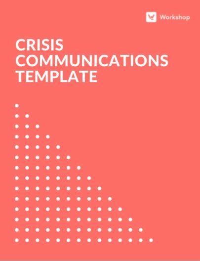 Crisis Communications Plan Template Pr Daily