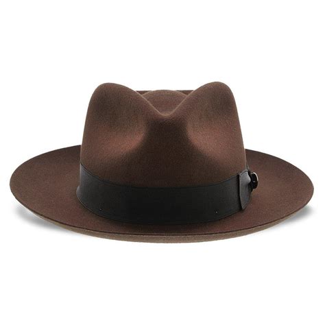 Mens Stetson Chatham Wool Felt Fedora Hat 238 In Brim Fashionable Hats