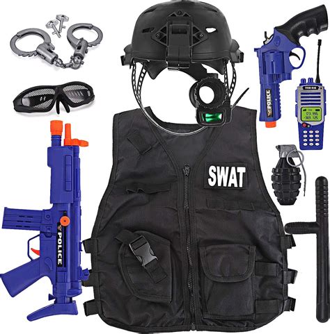 Liberty Imports Kids Swat Police Officer Costume Deluxe