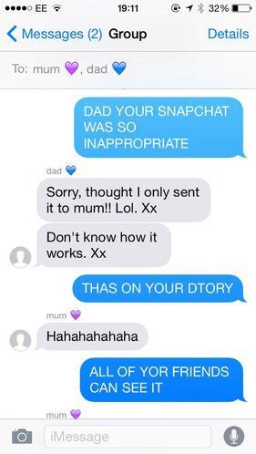 Teenage Daughter Disgusted As Dad Sends Her Snapchat Picture Of His