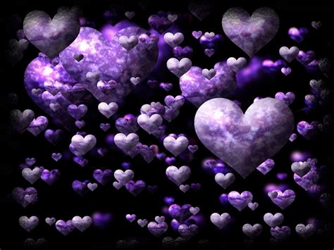 Free Download Blue And Purple Hearts Wallpaper Viewing Gallery