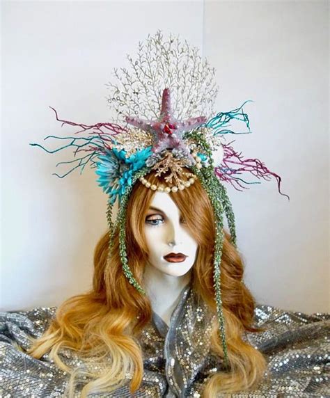 Mermaid Headpiece Undersea Fantasy Headband Mermaid Crown Etsy In