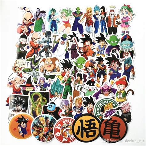 Naklejki Sticker Mix Anime Dragon Ball Goku Vegeta Za 14 Zł Z Szczecin