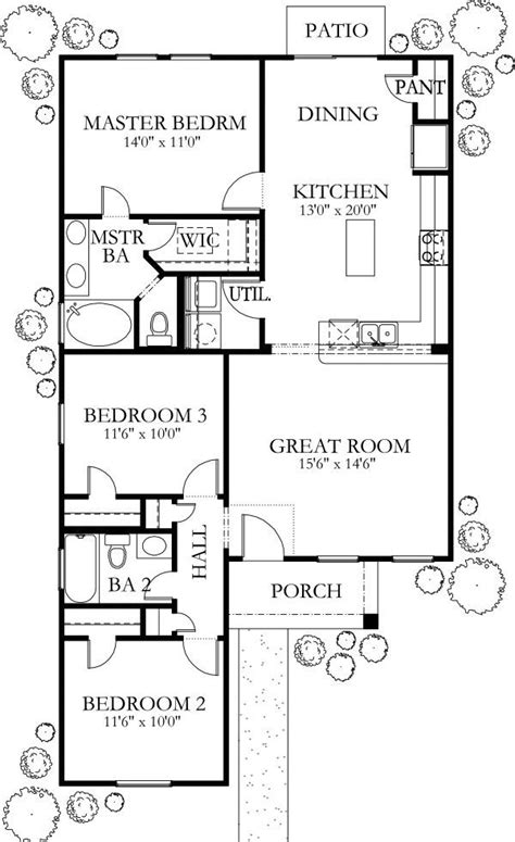 1200 Square Feet 3 Bedrooms 2 Batrooms 1200sq Ft House Plans