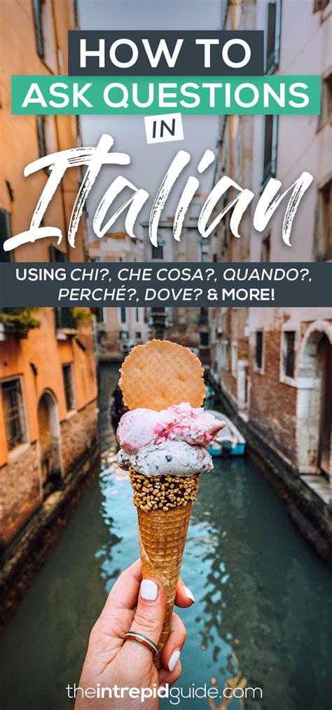 How To Use Questions Words In Italian Chi Che Cosa Quando Dove