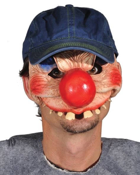 Clown Mask Ugly Hillbilly Big Nose Cap Bad Teeth Creepy Etsy Australia