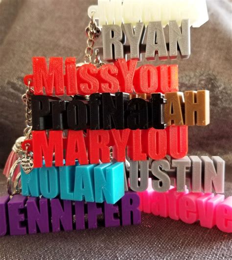 Personalized Name Keychain Personalized T For Mom Etsy