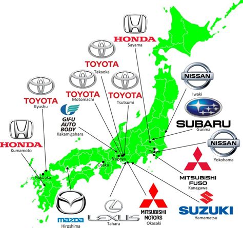 Grand Tour Of Japanese Automotive Map