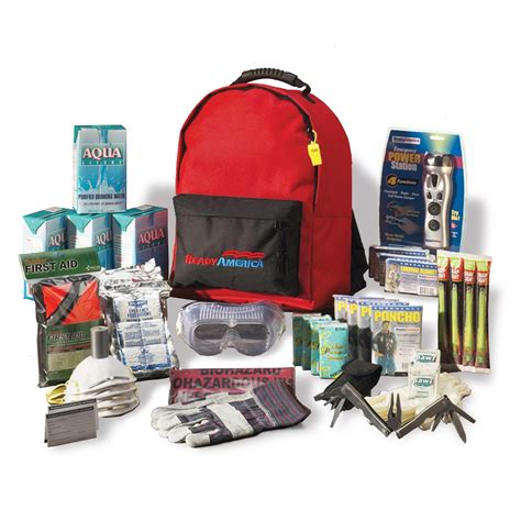 Ready America 70385 Deluxe Emergency Kit 4 Person Backpack Emergency