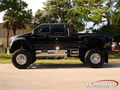 Ford F650 4x4 Conversion Ford F650 Lifted With Stacks Custom F650