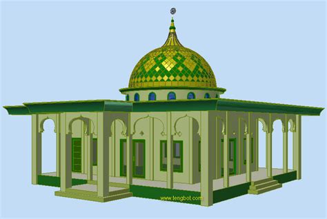 Cara Membuat Gambar Kubah Masjid 3d Dengan Autocad Bagian Ii Bonus