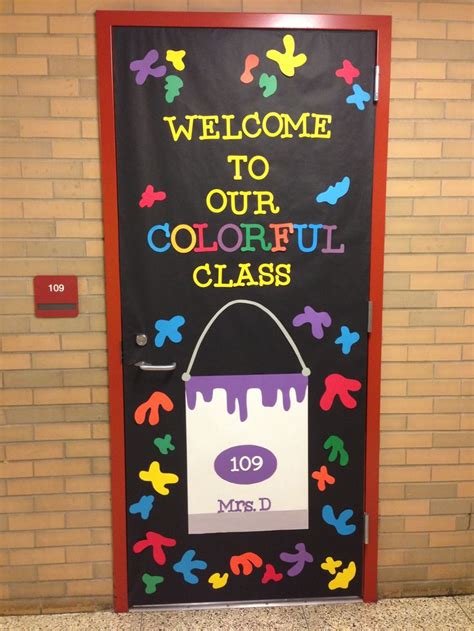 Welcome To Our Colorful Classroom Door Design School Door Decorations