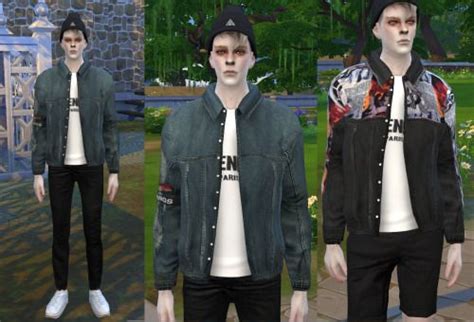 Sims 4 Ccs The Best Ripped Denim Jacket For Males By S4seze